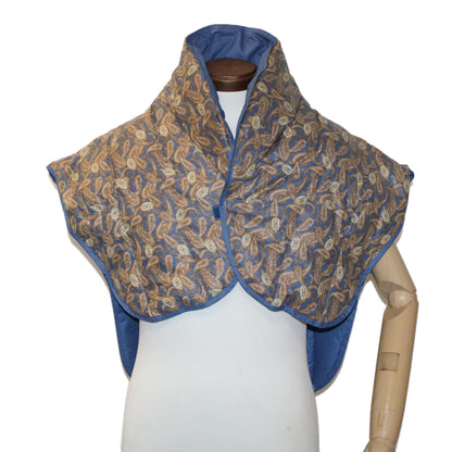 Luxury CELINE Paisley Shoulder Jacket Cotton 2Set Red Blue  am4784