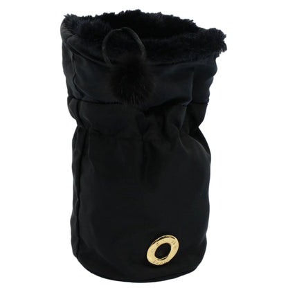 Luxury CELINE Circle Pouch Nylon Black  am5193