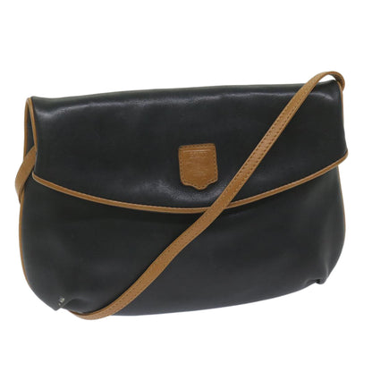 Luxury CELINE Shoulder Bag Leather Black  am5325