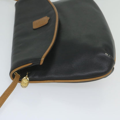 Luxury CELINE Shoulder Bag Leather Black  am5325
