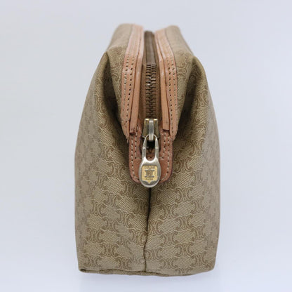 Luxury CELINE Macadam Canvas Pouch Beige  am5463