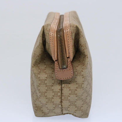 Luxury CELINE Macadam Canvas Pouch Beige  am5463