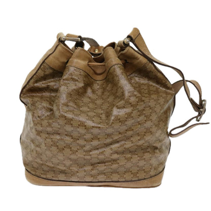 Luxury CELINE Macadam Canvas clutch Shoulder Bag Coated Canvas 2Set Beige  am5464