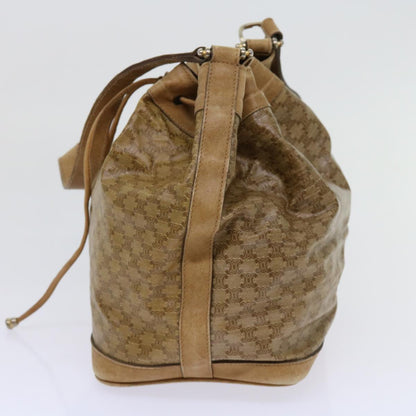 Luxury CELINE Macadam Canvas clutch Shoulder Bag Coated Canvas 2Set Beige  am5464
