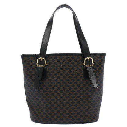 Luxury CELINE Macadam Canvas Tote Bag PVC Leather Black  am5509