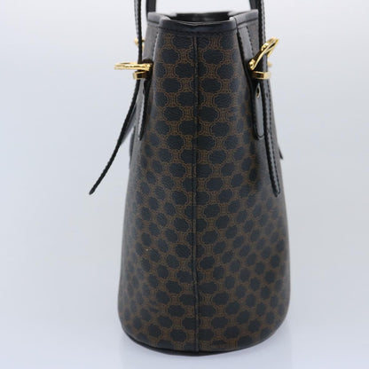 Luxury CELINE Macadam Canvas Tote Bag PVC Leather Black  am5509