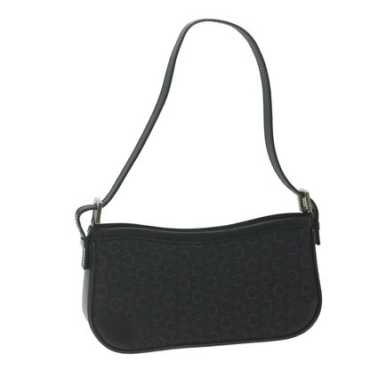 Luxury CELINE C Macadam Canvas Shoulder Bag Black  am5538