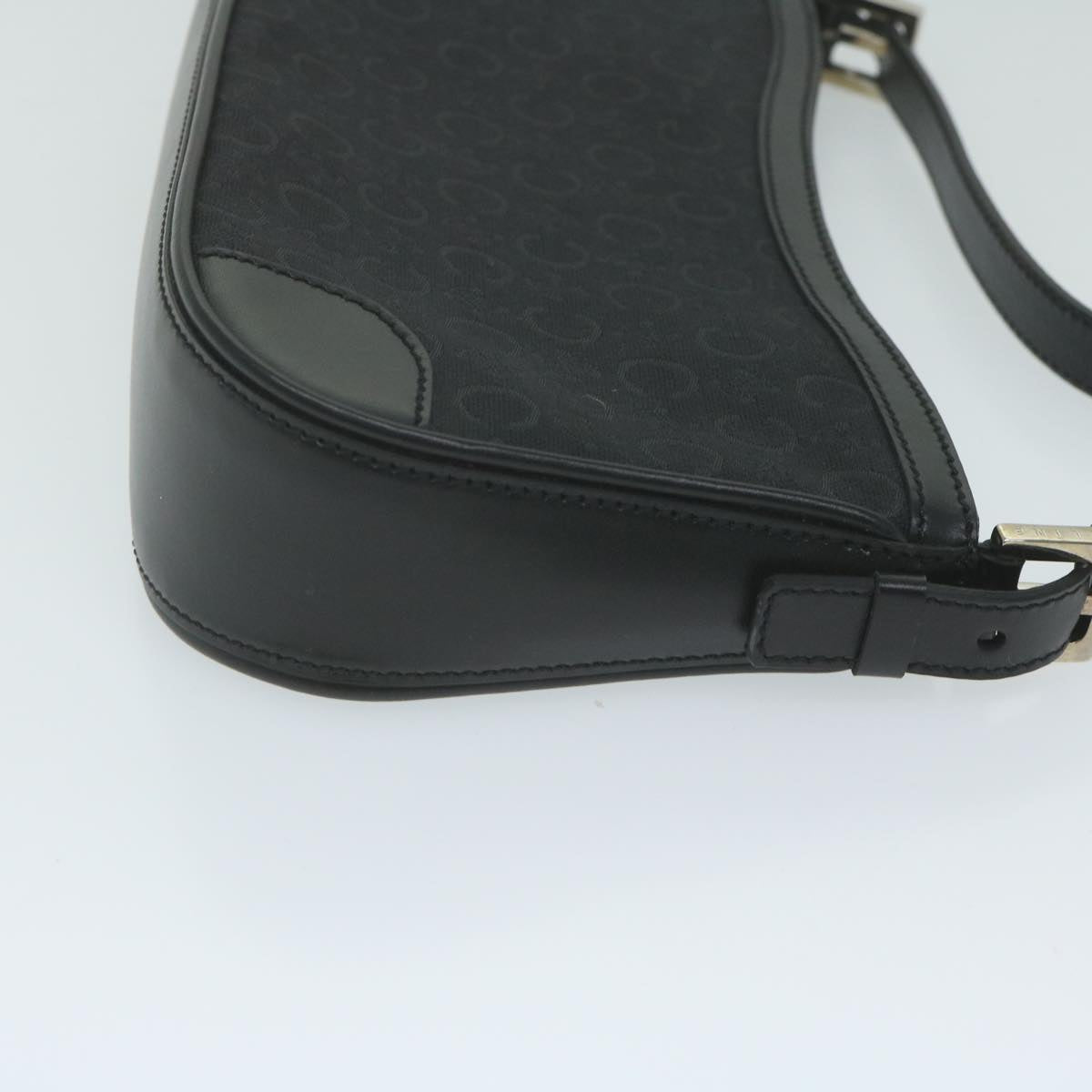 Luxury CELINE C Macadam Canvas Shoulder Bag Black  am5538