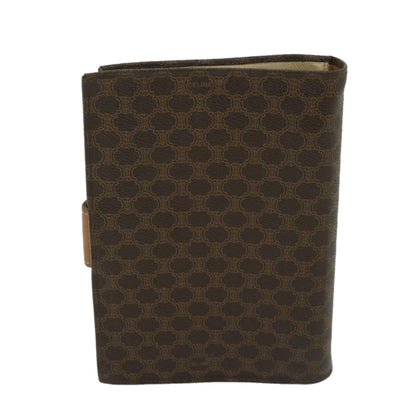 Luxury CELINE Macadam Canvas Day Planner Cover PVC Brown  am5982