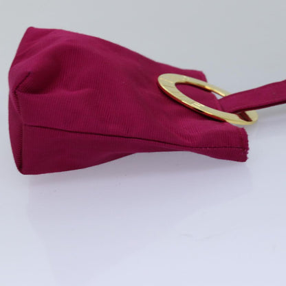 Luxury CELINE Circle Pouch Nylon Pink  am6378