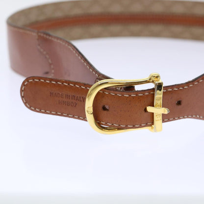 Luxury CELINE Macadam Canvas Belt 31.5"" Beige  ar10052B