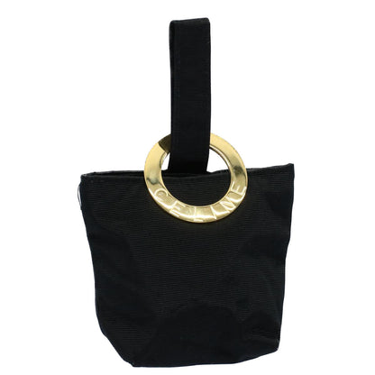 Luxury CELINE Circle Pouch Nylon Black  ar10146B