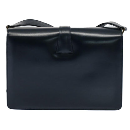 Luxury CELINE Horse Carriage Shoulder Bag Leather Navy  ar10323