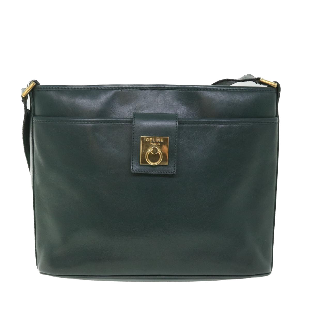 Luxury CELINE Shoulder Bag Leather Green  ar10370B