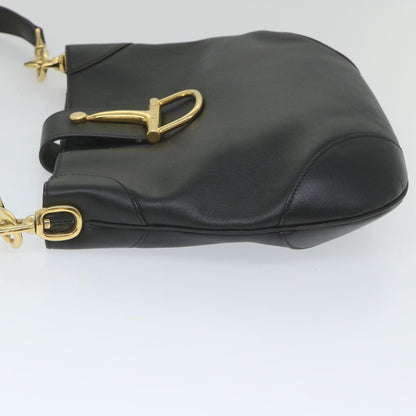 Luxury CELINE Shoulder Bag Leather Black  ar10477