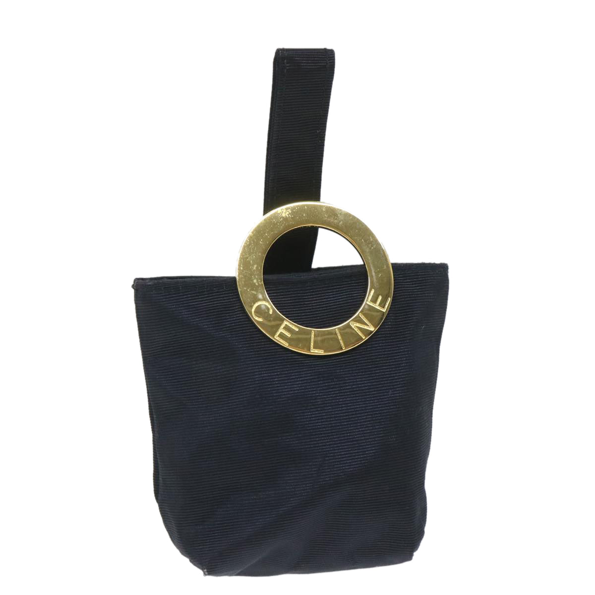 Luxury CELINE Circle Pouch Nylon Black  ar10550B