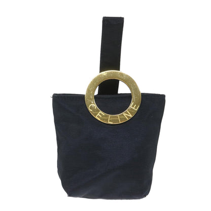 Luxury CELINE Circle Pouch Nylon Black  ar10550B