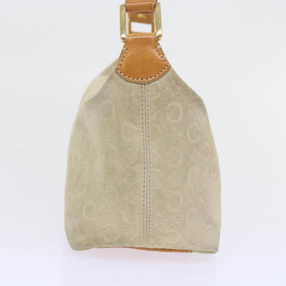 Luxury CELINE C Macadam Canvas Shoulder Bag Beige  ar10626B