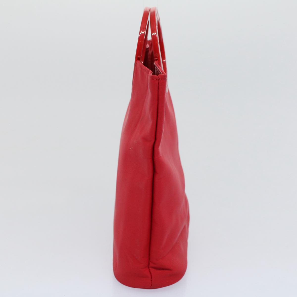 Luxury CELINE Circle Hand Bag Nylon Red  ar10732