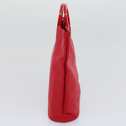 Luxury CELINE Circle Hand Bag Nylon Red  ar10732