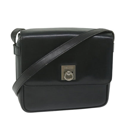 Luxury CELINE Shoulder Bag Leather Black  ar11207