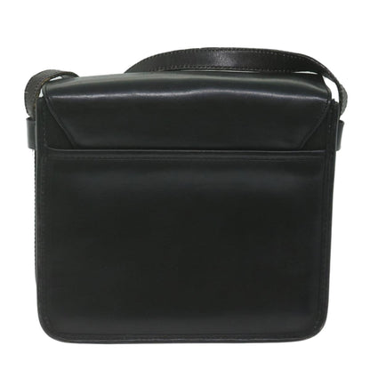 Luxury CELINE Shoulder Bag Leather Black  ar11207