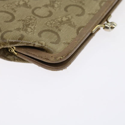 Luxury CELINE Macadam Canvas Card Key Case Pouch Belt Leather 7Set Brown  ar11266