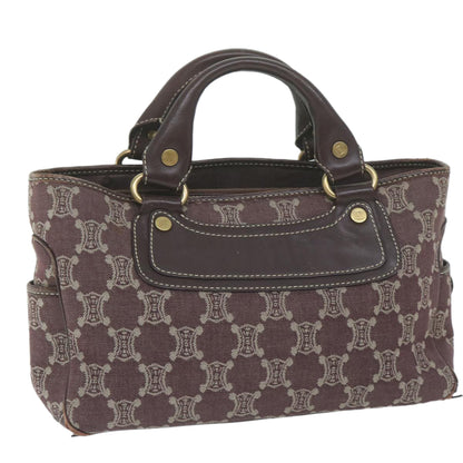 Luxury CELINE Paris Macadam Canvas Boogie Hand Bag Brown  ar11308