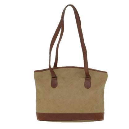Luxury BurberrySs Shoulder Bag PVC Beige Auth ar11499