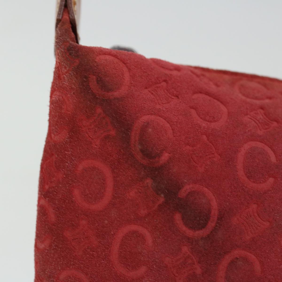 Luxury CELINE C Macadam Canvas Hand Bag Red  ar11578B