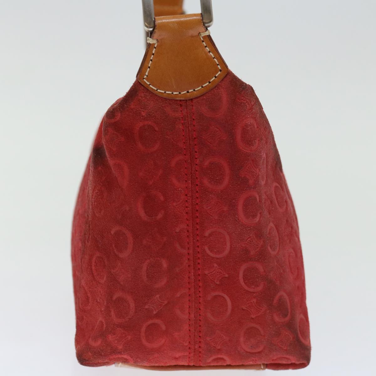 Luxury CELINE C Macadam Canvas Hand Bag Red  ar11578B