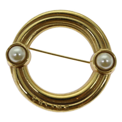 Luxury CELINE Circle Brooch metal Gold  ar11594B