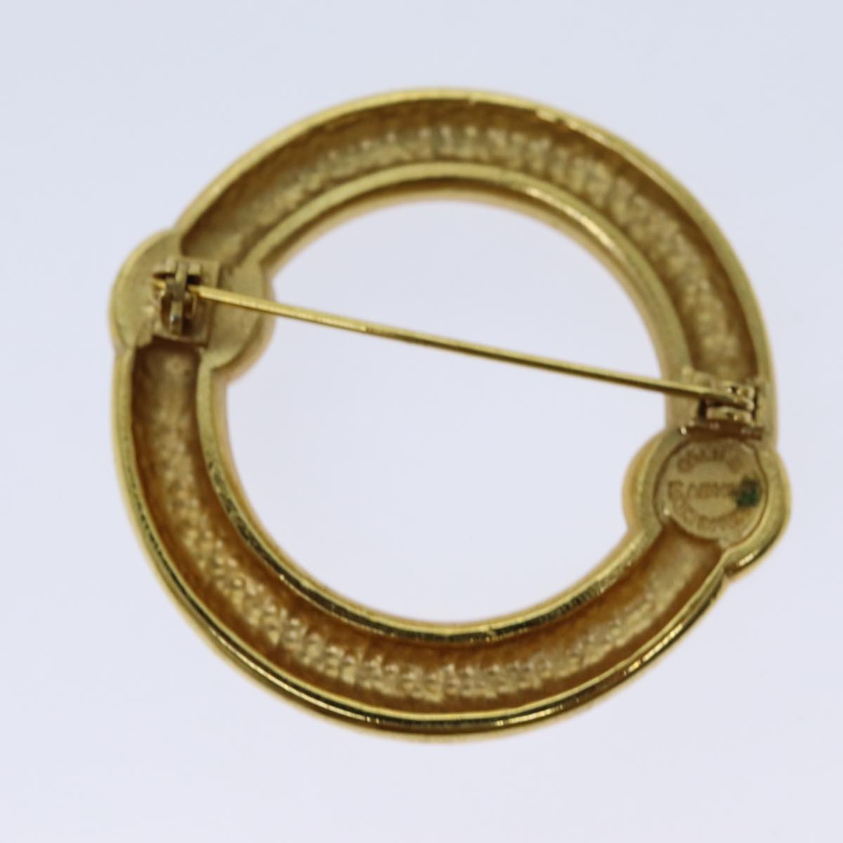 Luxury CELINE Circle Brooch metal Gold  ar11594B