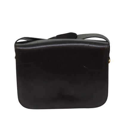 Luxury CELINE Shoulder Bag Leather Brown  ar11623B