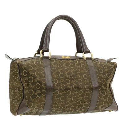 Luxury CELINE C Macadam Horse Carriage Canvas Hand Bag Brown  ar2957