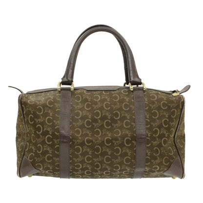 Luxury CELINE C Macadam Horse Carriage Canvas Hand Bag Brown  ar2957