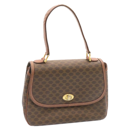 Luxury CELINE Macadam Canvas Hand Bag Brown  ar5139