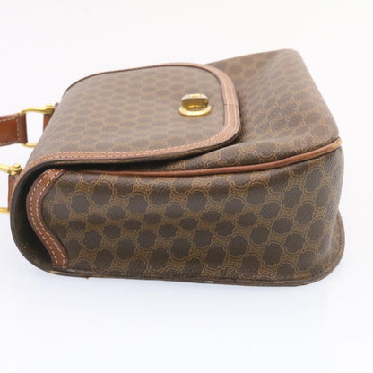 Luxury CELINE Macadam Canvas Hand Bag Brown  ar5139