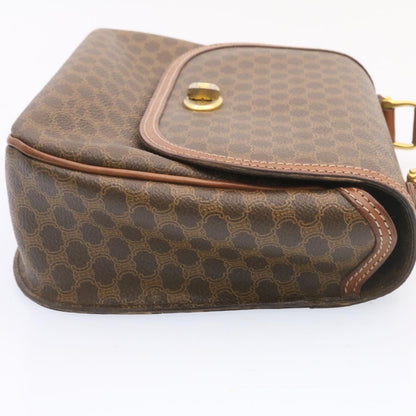 Luxury CELINE Macadam Canvas Hand Bag Brown  ar5139