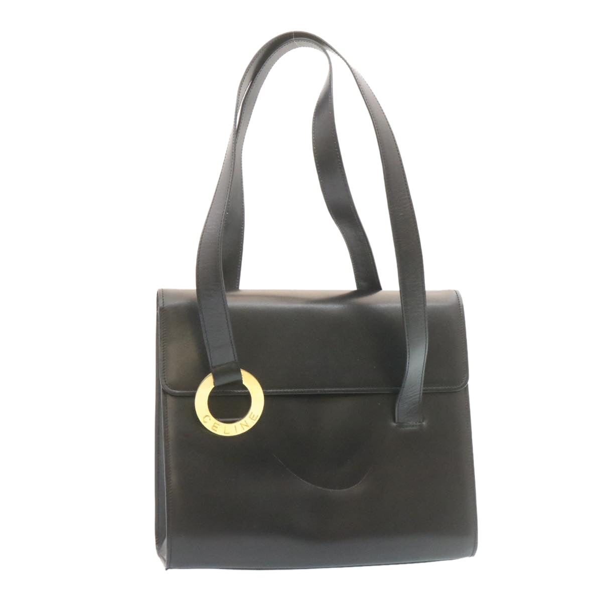 Luxury CELINE Shoulder Bag Leather Black  ar5783