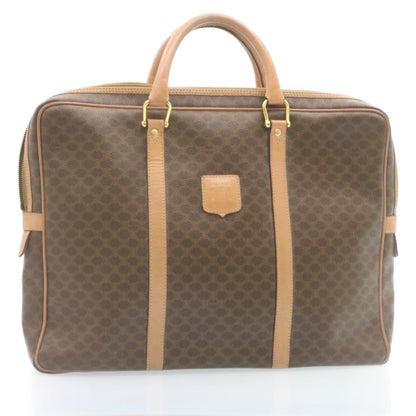 Luxury CELINE Macadam Canvas Hand Bag Brown  ar6250