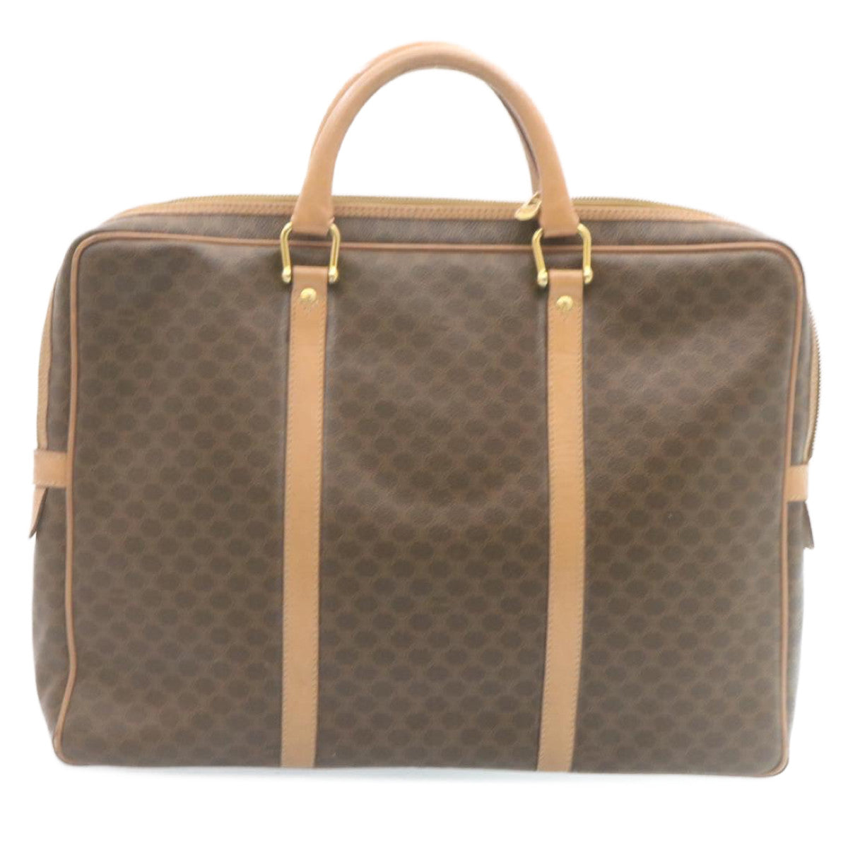 Luxury CELINE Macadam Canvas Hand Bag Brown  ar6250