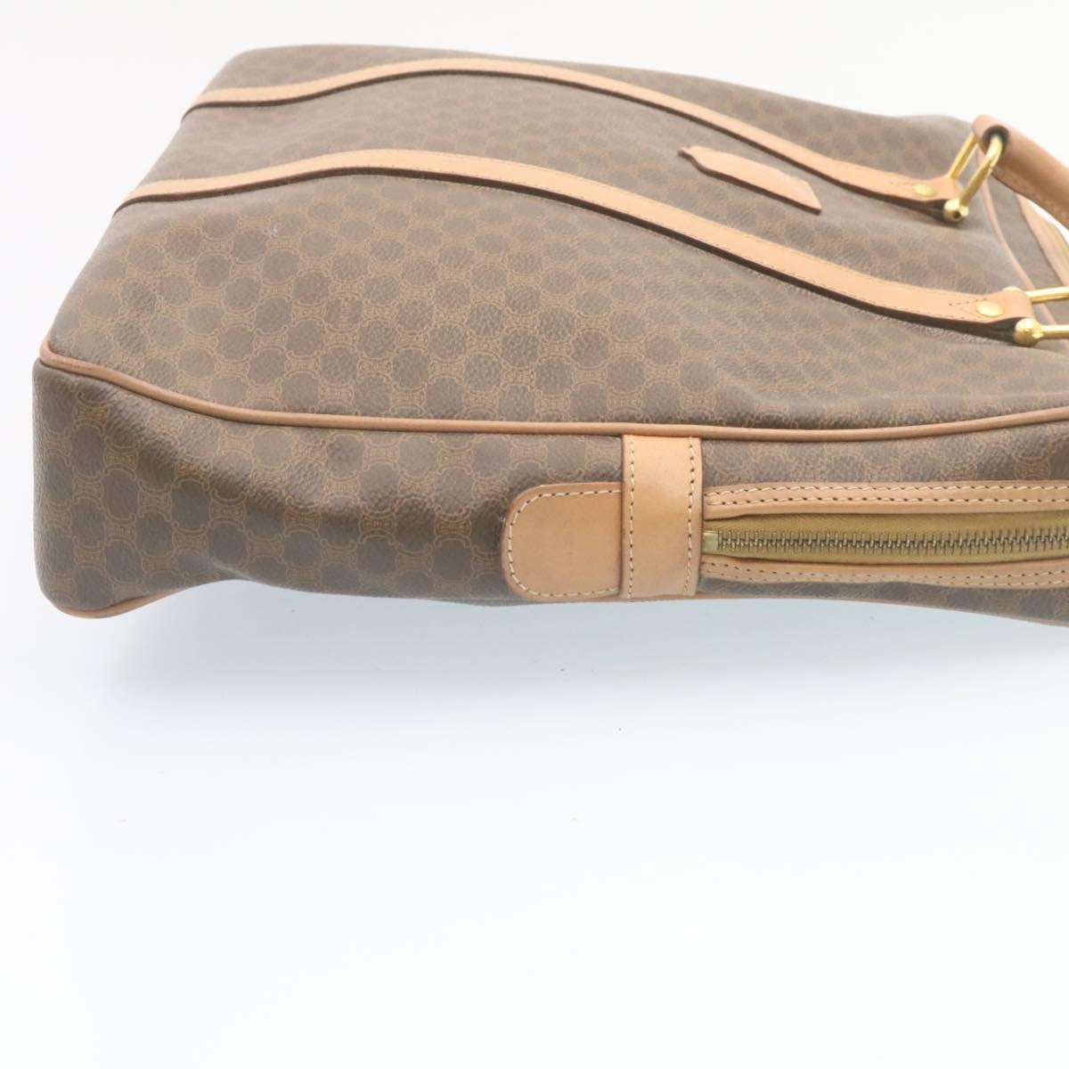 Luxury CELINE Macadam Canvas Hand Bag Brown  ar6250
