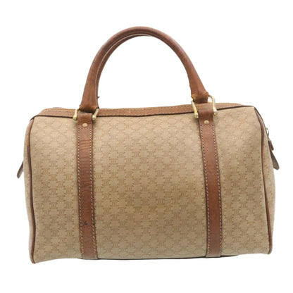 Luxury CELINE Macadam Canvas Hand Bag Boston Bag 2Set Brown Beige  ar6340