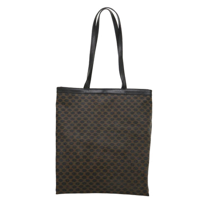 Luxury CELINE Macadam Canvas Tote Bag PVC Leather Black Brown  ar6808