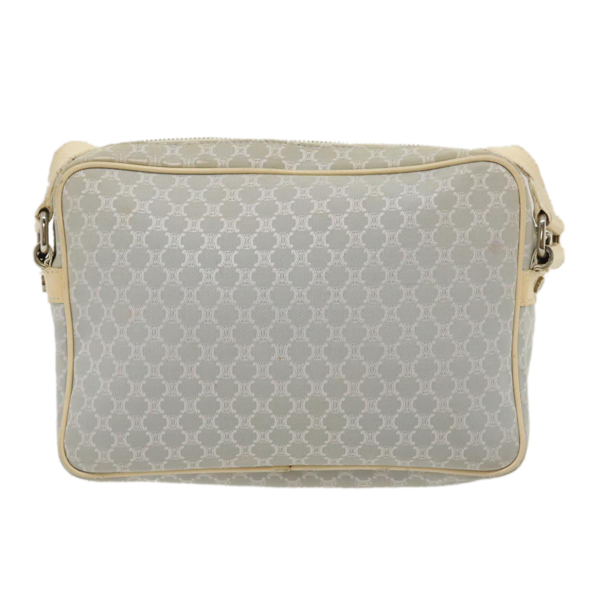 Luxury CELINE Macadam Canvas Shoulder Bag Light Blue  ar7070