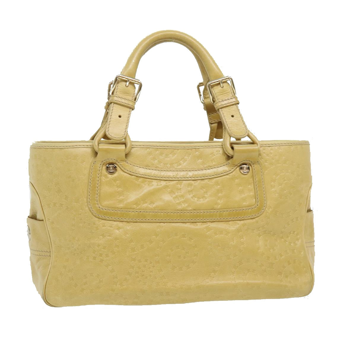 Luxury CELINE Boogie Bag Shoulder Bag Leather Beige  ar7127