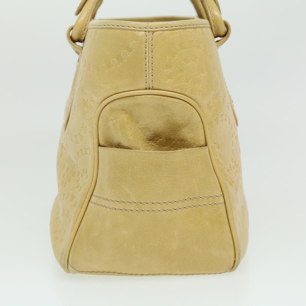 Luxury CELINE Boogie Bag Shoulder Bag Leather Beige  ar7127