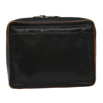 Luxury CELINE Clutch Bag Leather Black  ar7220