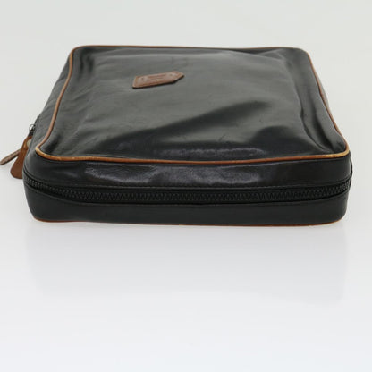 Luxury CELINE Clutch Bag Leather Black  ar7220